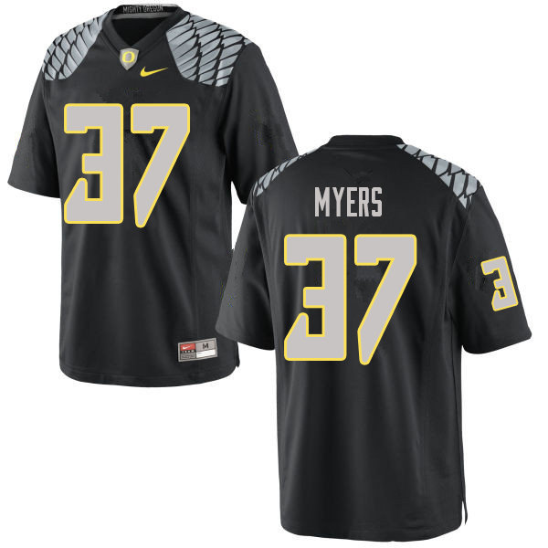 Men #37 Dexter Myers Oregn Ducks College Football Jerseys Sale-Black
